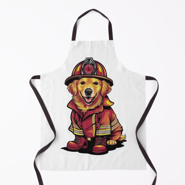 Item preview, Golden Retriever Fireman designed and sold by likbatonboot.