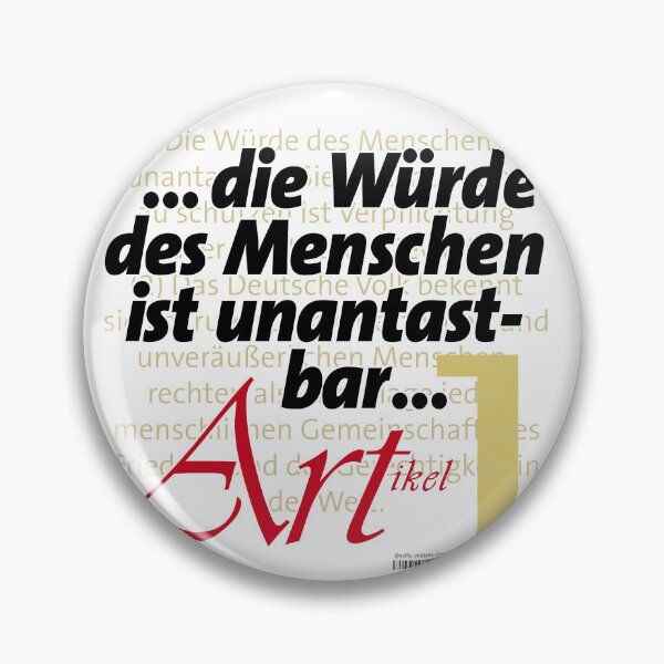Item preview, "Human dignity ..." – Article 1 | Basic Law of the Federal Republic of Germany designed and sold by Brunhilde1001.