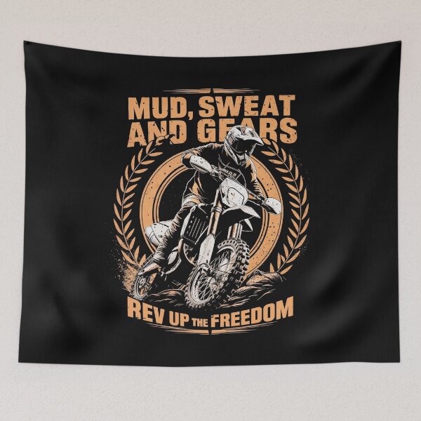 Item preview, Gear Up, Grit and Go: Unleashing the Wild Spirit of Motocross designed and sold by SplashTastic.