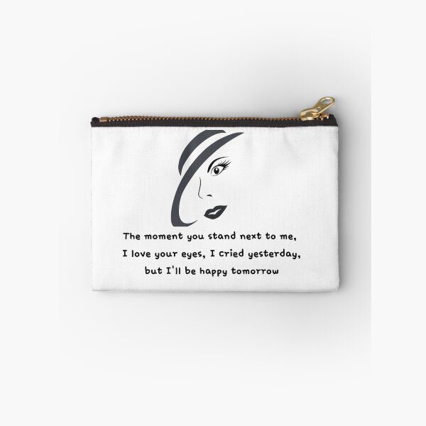 Item preview, woman's face abstract painting and poem designed and sold by yg-gallery.