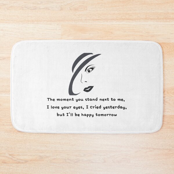 Item preview, woman's face abstract painting and poem designed and sold by yg-gallery.