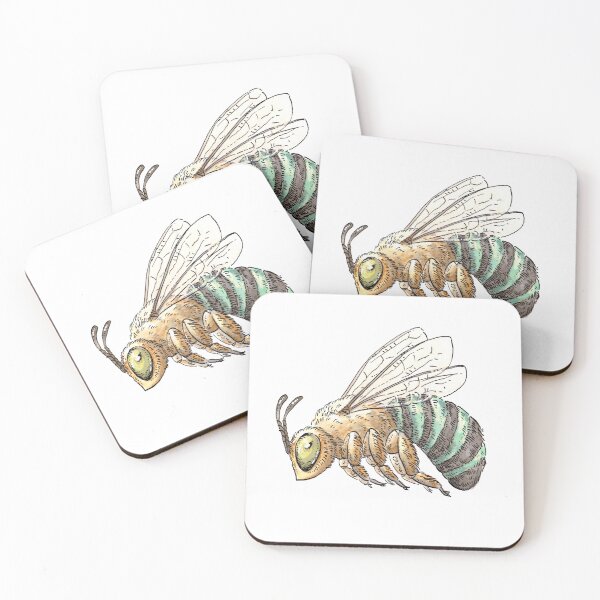 Item preview, Watercolour Blue Banded Bee designed and sold by LMIllustrate.