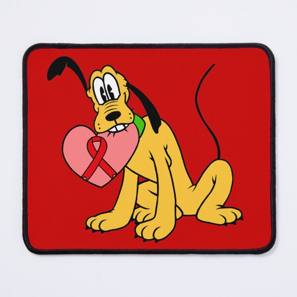 Item preview, Yellow Dog With Awareness Ribbon Heart (Red) designed and sold by CaitlynConnor.