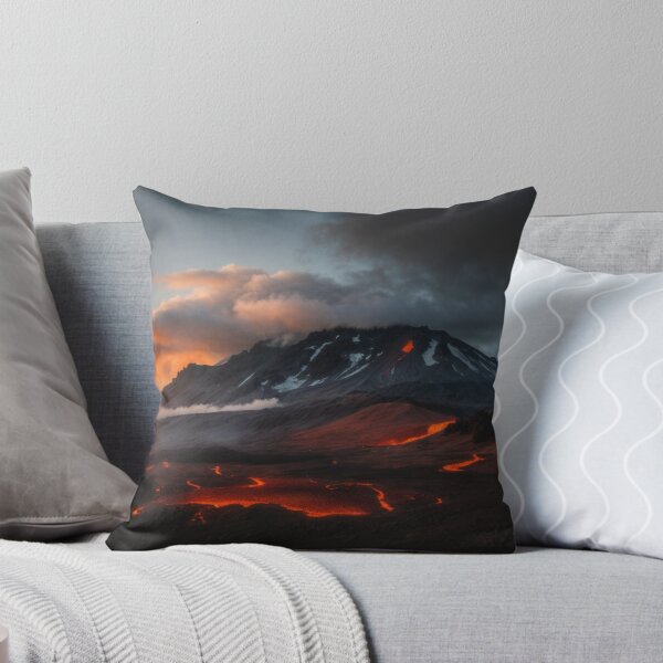 Item preview, Iceland Volcano Smoking Beautiful Lava landscape designed and sold by SassyArtistry.