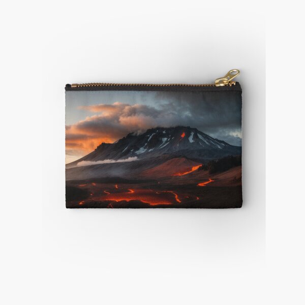 Item preview, Iceland Volcano Smoking Beautiful Lava landscape designed and sold by SassyArtistry.