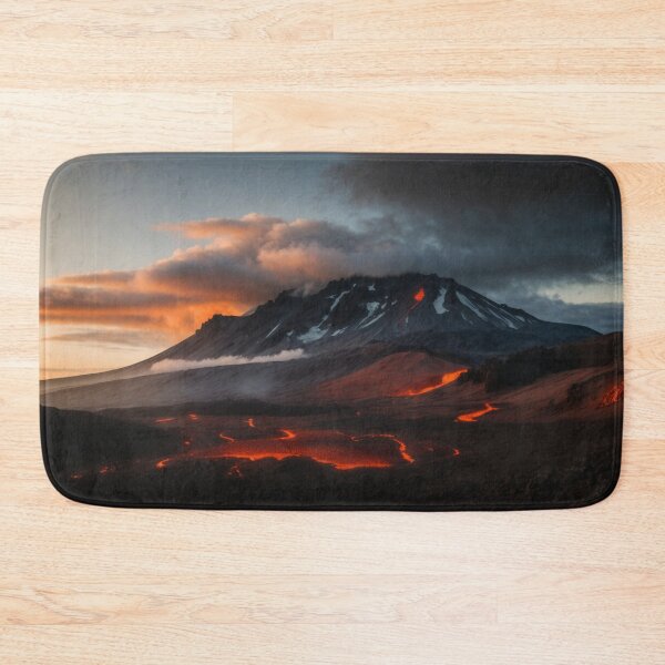 Item preview, Iceland Volcano Smoking Beautiful Lava landscape designed and sold by SassyArtistry.