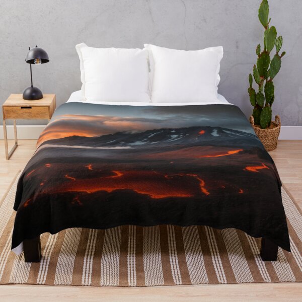 Item preview, Iceland Volcano Smoking Beautiful Lava landscape designed and sold by SassyArtistry.