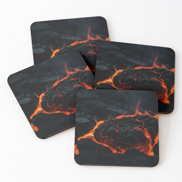 Item preview, Magmatic rock on fire at volcano designed and sold by SassyArtistry.