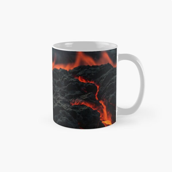 Item preview, Magmatic rock on fire at volcano designed and sold by SassyArtistry.