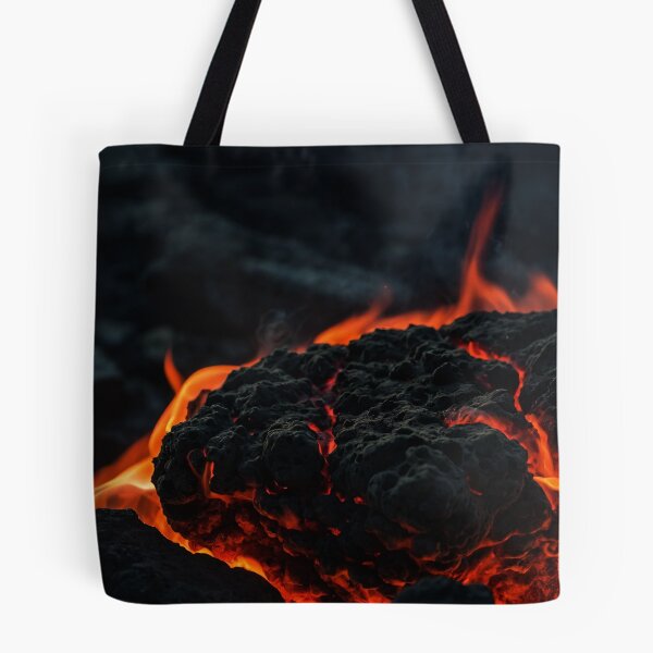 Item preview, Magmatic rock on fire at volcano designed and sold by SassyArtistry.