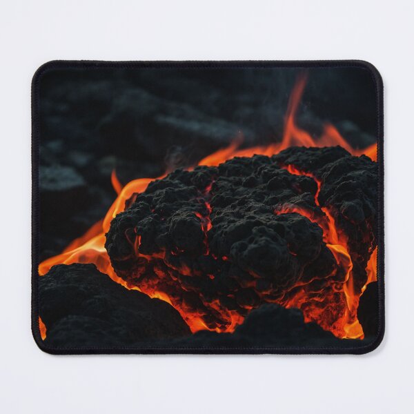 Item preview, Magmatic rock on fire at volcano designed and sold by SassyArtistry.