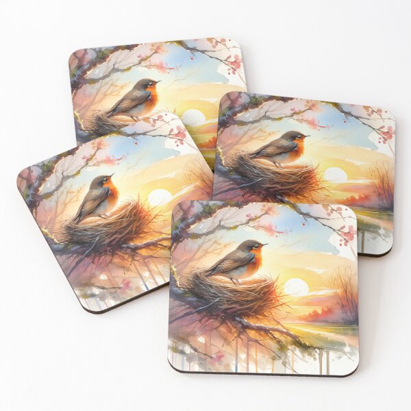 Item preview, Sunrise Bird - Beautiful Watercolor designed and sold by DepictionDesign.