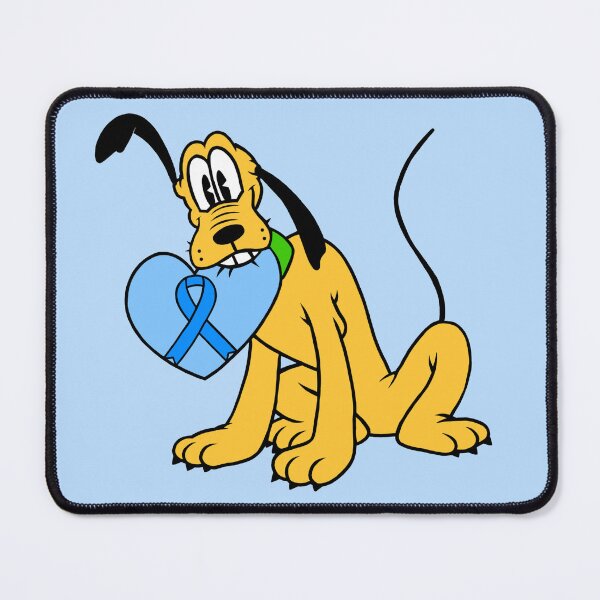 Item preview, Yellow Dog With Awareness Ribbon Heart (Blue) designed and sold by CaitlynConnor.