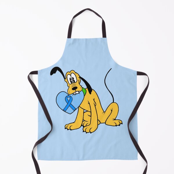 Item preview, Yellow Dog With Awareness Ribbon Heart (Blue) designed and sold by CaitlynConnor.