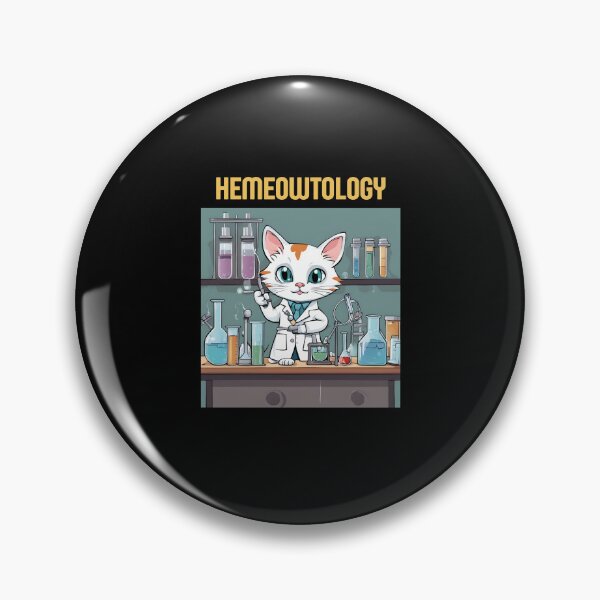 Item preview, Funny Hematology Healthcare Cat  designed and sold by sydney-syder.