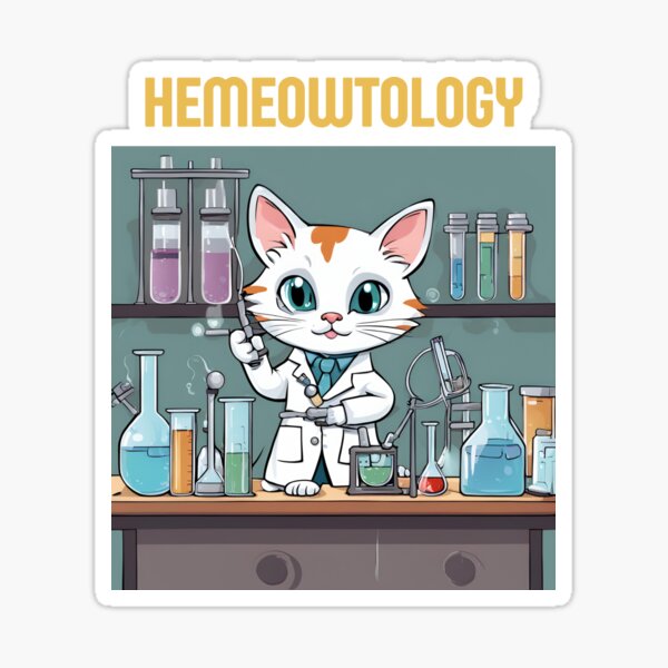 Item preview, Funny Hematology Healthcare Cat  designed and sold by sydney-syder.