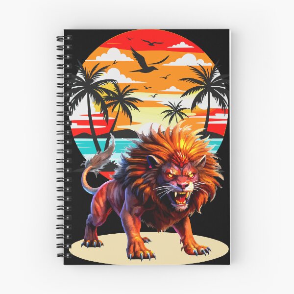 Item preview, Ferocious Lion in Tropical Paradise designed and sold by VikArtStudio.