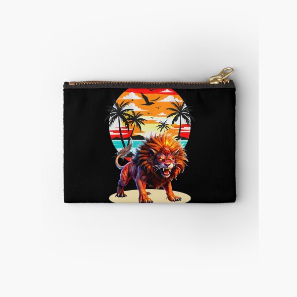 Item preview, Ferocious Lion in Tropical Paradise designed and sold by VikArtStudio.