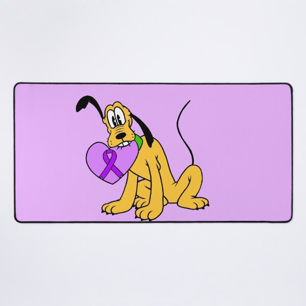 Item preview, Yellow Dog With Awareness Ribbon Heart (Purple) designed and sold by CaitlynConnor.