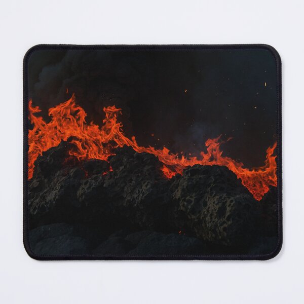Item preview, Tiny river of magma on fire - volcano lava up close designed and sold by SassyArtistry.
