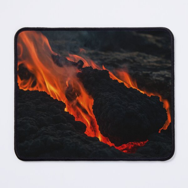 Item preview, Burning magmatic rock in hard lava at volcano designed and sold by SassyArtistry.