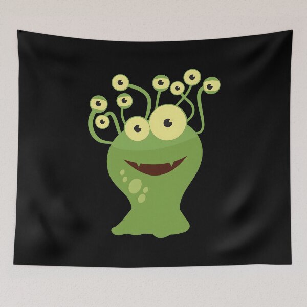 Item preview, Cartoon Green Monster designed and sold by Luxuriously.