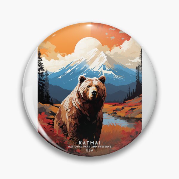 Item preview, Katmai National Park Brown Bear Haven designed and sold by NeuralVibe.
