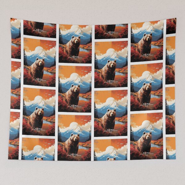 Item preview, Katmai National Park Brown Bear Haven designed and sold by NeuralVibe.
