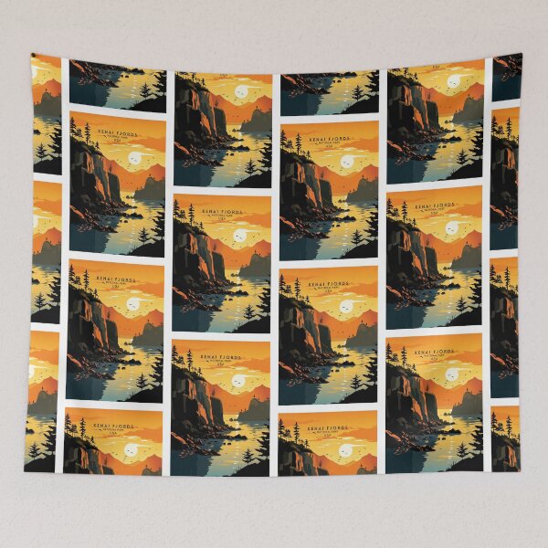 Item preview, Kenai Fjords National Park Coastal Majesty designed and sold by NeuralVibe.