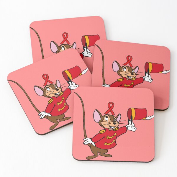 Item preview, Circus Mouse With Awareness Ribbon on His Head (Red) designed and sold by CaitlynConnor.