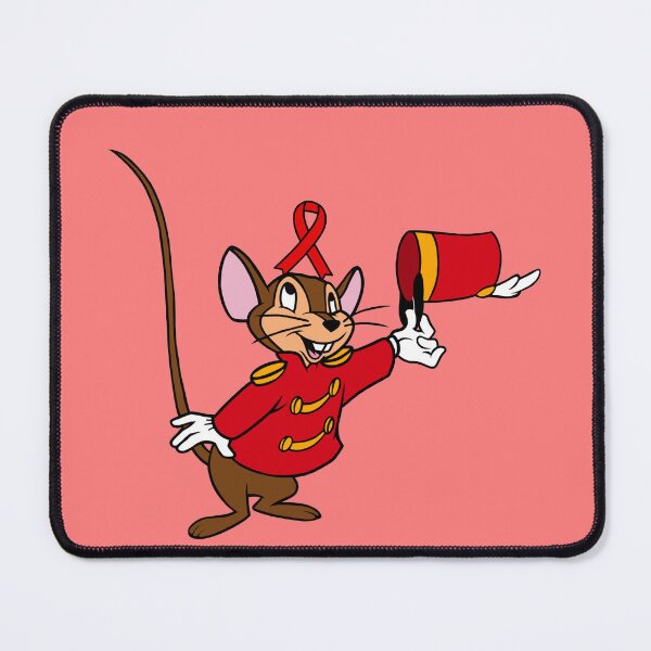 Item preview, Circus Mouse With Awareness Ribbon on His Head (Red) designed and sold by CaitlynConnor.
