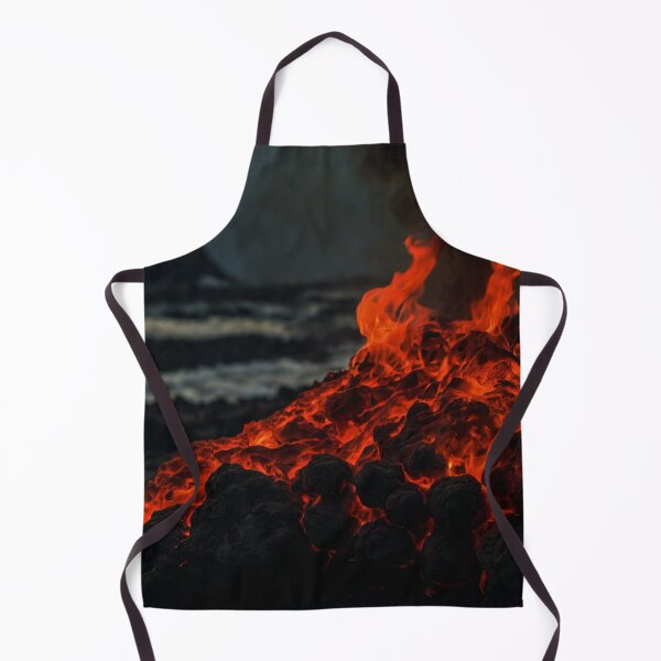 Item preview, Burning pile of lava rocks on beach designed and sold by SassyArtistry.