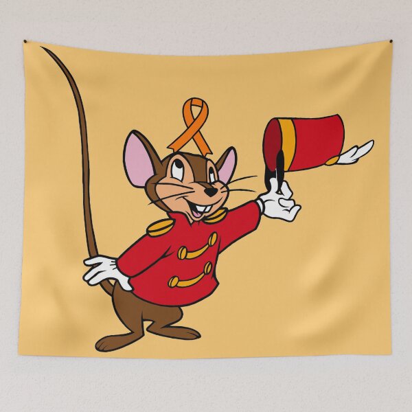 Item preview, Circus Mouse With Awareness Ribbon on His Head (Orange) designed and sold by CaitlynConnor.