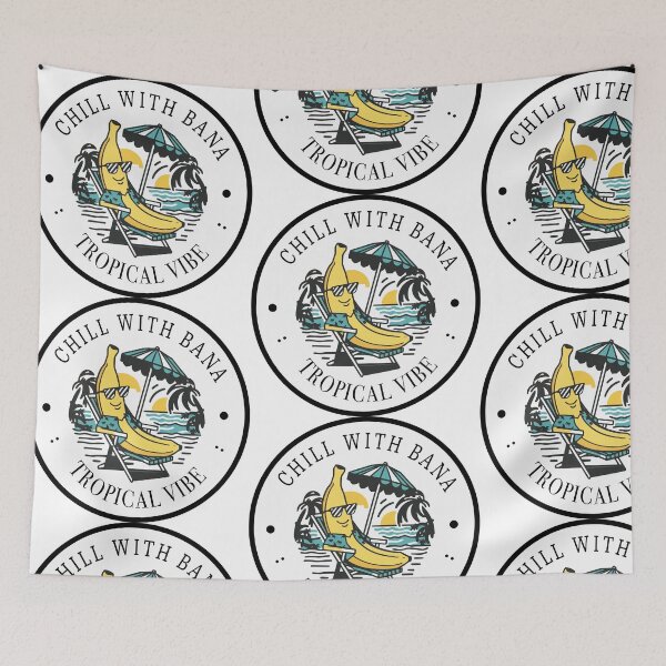 Item preview, Chillin' Banana: Holidaying Banana T-Shirt Design designed and sold by AllyPrimeArt.