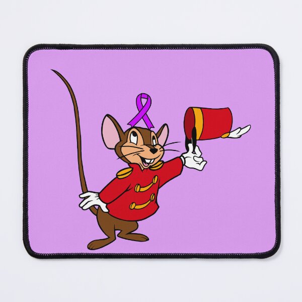 Item preview, Circus Mouse With Awareness Ribbon on His Head (Purple) designed and sold by CaitlynConnor.