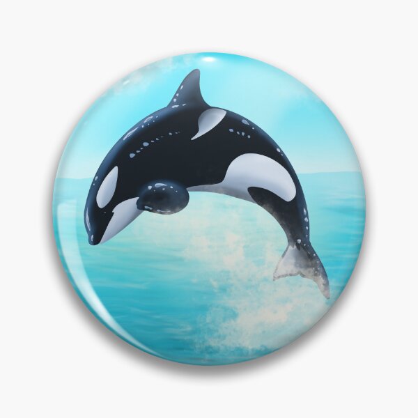 Item preview, Orca, killer whale jumping designed and sold by lenaartcze.