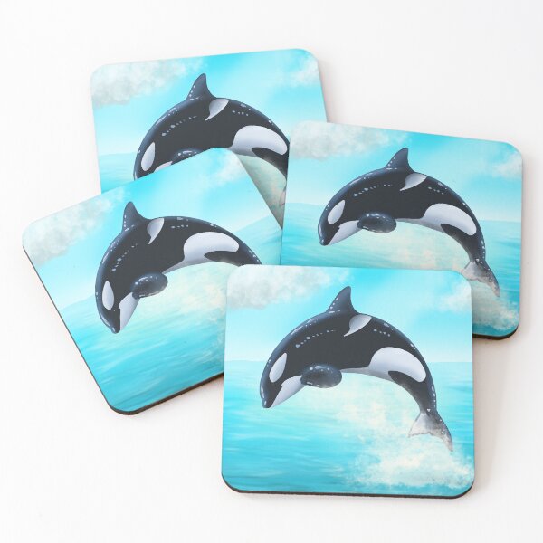 Item preview, Orca, killer whale jumping designed and sold by lenaartcze.