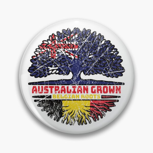 Item preview, Belgium Belgian Australian Australia Tree Roots Flag designed and sold by FlagX.