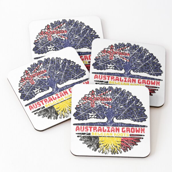 Item preview, Belgium Belgian Australian Australia Tree Roots Flag designed and sold by FlagX.