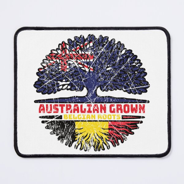Item preview, Belgium Belgian Australian Australia Tree Roots Flag designed and sold by FlagX.