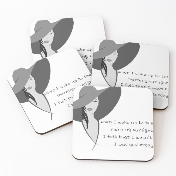 Item preview, woman's face abstract painting and poem designed and sold by yg-gallery.