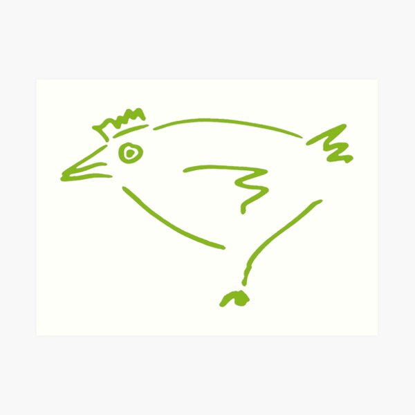 The Secret Chicken Art Print
