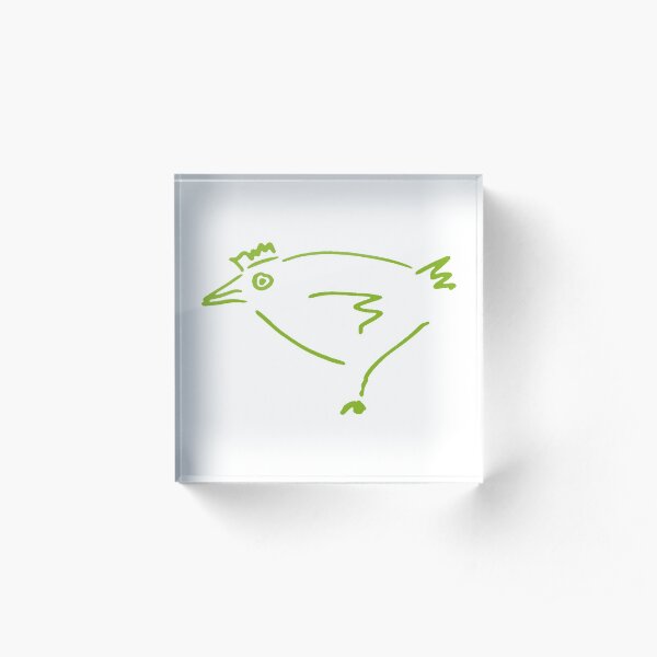 The Secret Chicken Acrylic Block