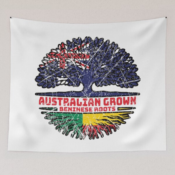 Item preview, Benin Beninese Australian Australia Tree Roots Flag designed and sold by FlagX.