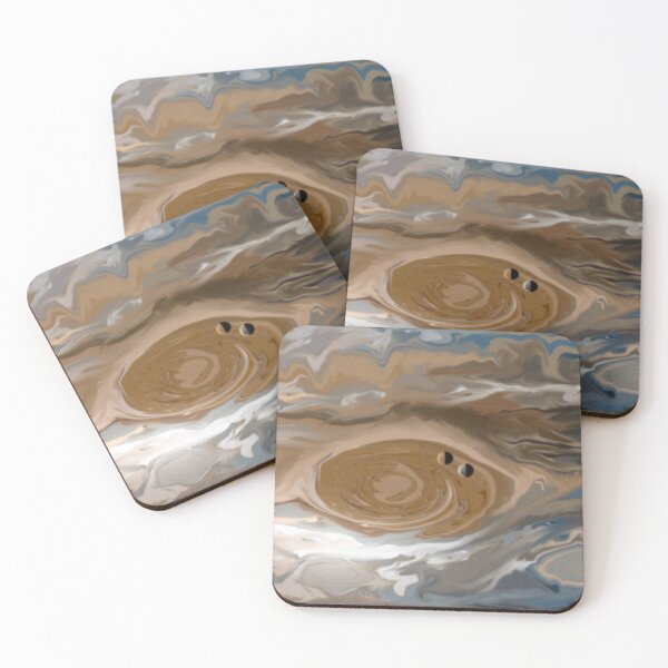 Item preview, Jupiter’s Moons Io and Europa designed and sold by ArtbyMikkiC.