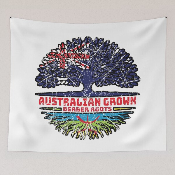 Item preview, Berber Amazigh Australian Australia Tree Roots Flag designed and sold by FlagX.