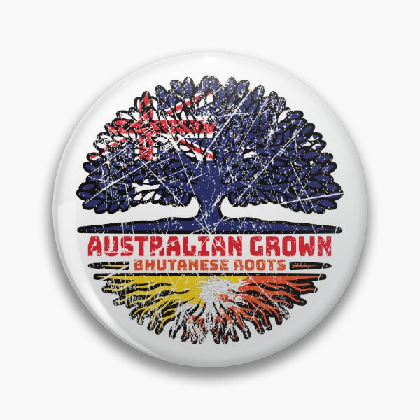 Item preview, Bhutan Bhutanese Australian Australia Tree Roots Flag designed and sold by FlagX.