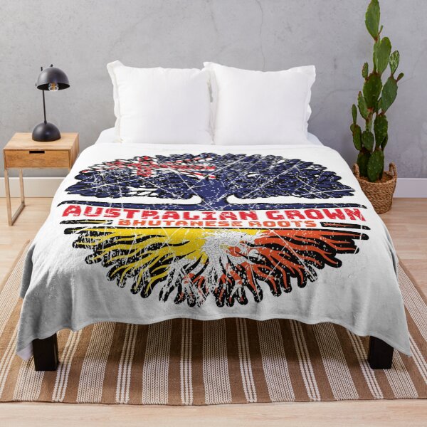 Item preview, Bhutan Bhutanese Australian Australia Tree Roots Flag designed and sold by FlagX.
