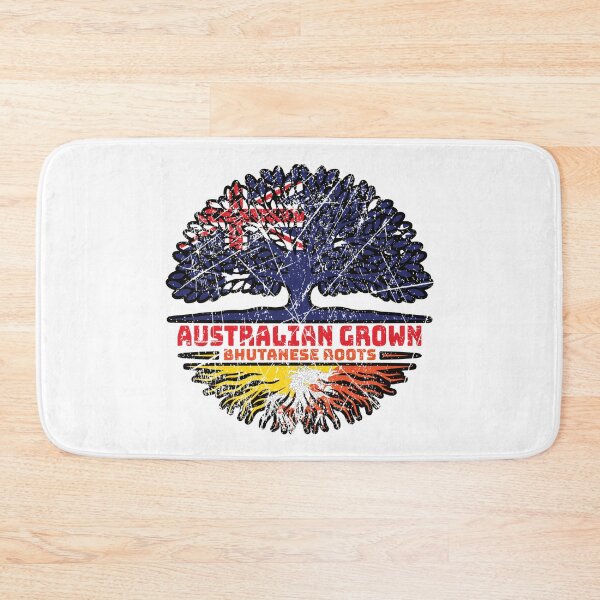 Item preview, Bhutan Bhutanese Australian Australia Tree Roots Flag designed and sold by FlagX.