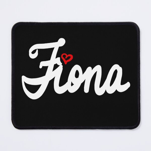 Item preview, Fiona popular girls first name in white on black. Personalized personalised customised name Fiona designed and sold by Artonmytee.